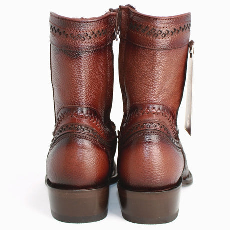 Botines de Cuero Grisly Original Punta Europea Cafe LAB-76B2716 - Los Altos Boots