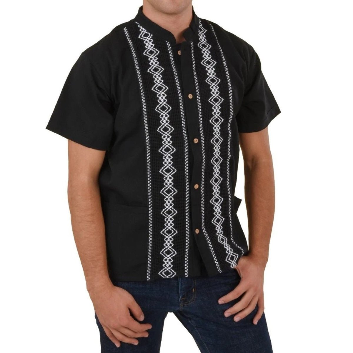 Camisa para Hombre Manga Corta Color Negro IMP-78134 - Impormexico