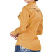 Camisa Vaquera Bordada Color Camel para Mujer DAN-L301Camel - Danesi Jeans