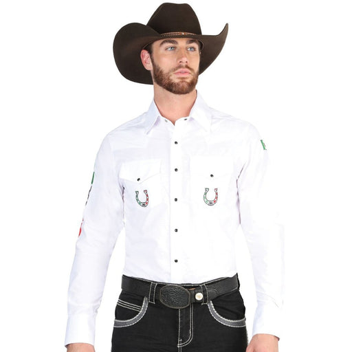 Men's El General Fringe Embroidered Western Shirt Long Sleeve No.15