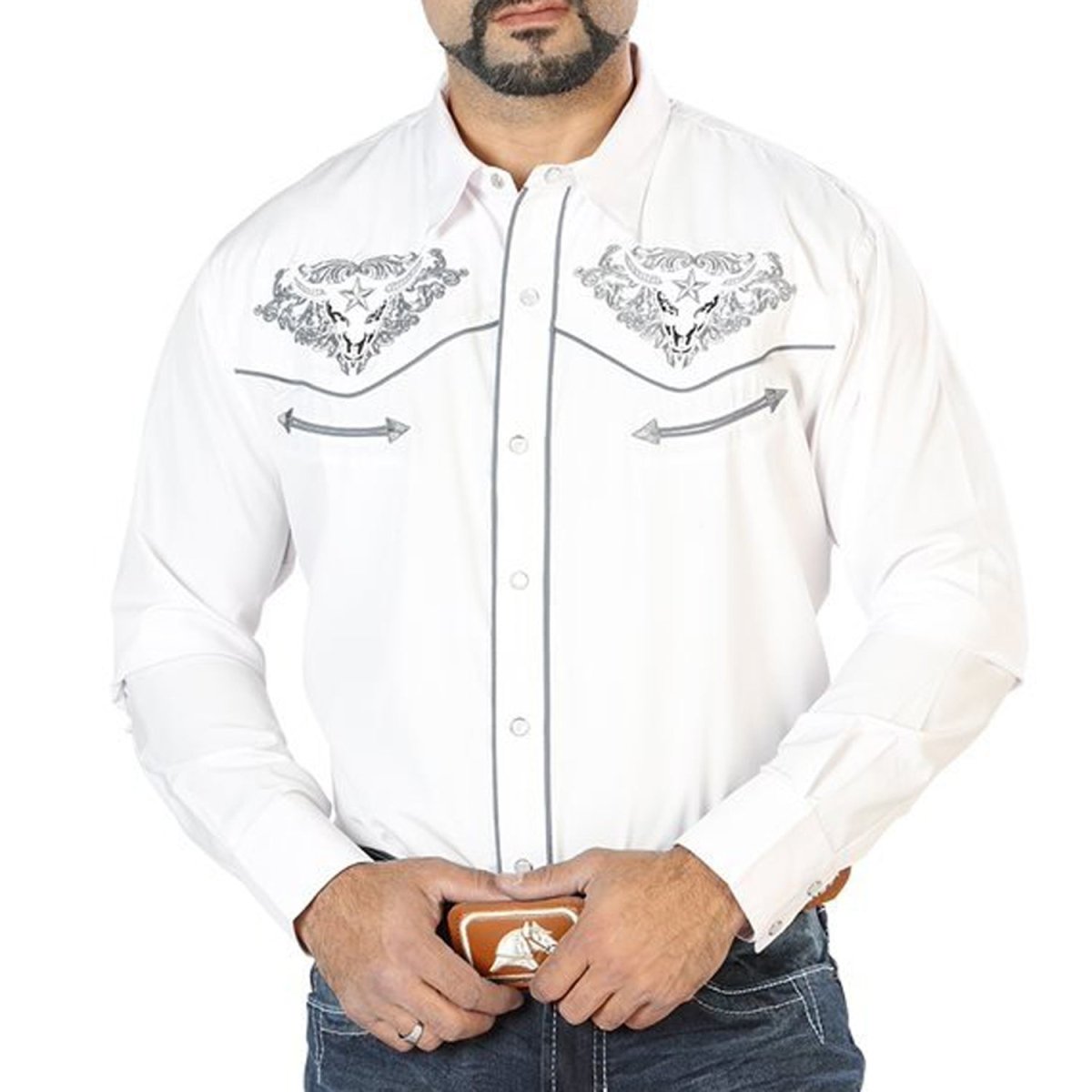 Camisas blancas outlet con bordados