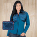 Camisa Vaquera Bordada para Mujer Azul Teal LAM-2316TEAL - Lamasini Jeans