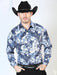 Camisa Vaquera de Moda El Señor de los Cielos Azul Marino GEN-43990 - El General