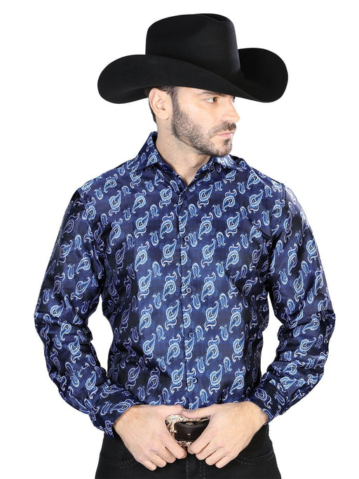 Camisa Vaquera de Moda El Señor de los Cielos Color Azul GEN-43755 - El General