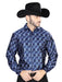 Camisa Vaquera de Moda El Señor de los Cielos Color Azul GEN-43755 - El General
