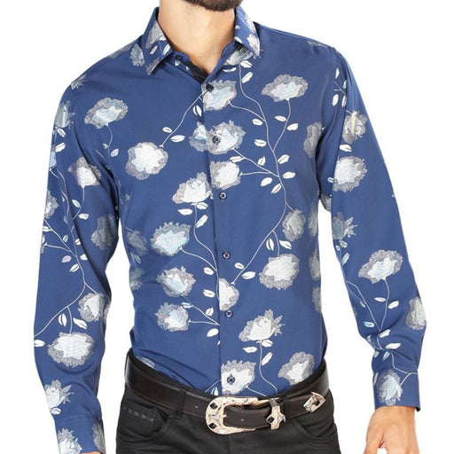 Camisa Vaquera de Moda El Señor de los Cielos Color Azul GEN-43774 - El General