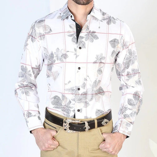 Camisa Vaquera de Moda El Señor de los Cielos Color Blanco GEN-43854 - El General