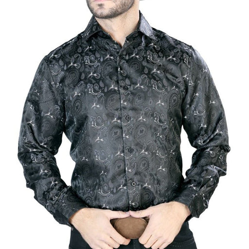 Camisa Vaquera de Moda El Señor de los Cielos Color Negro GEN-43706 - El General