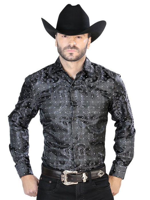 Camisa Vaquera de Moda El Señor de los Cielos Color Negro GEN-43746 - El General