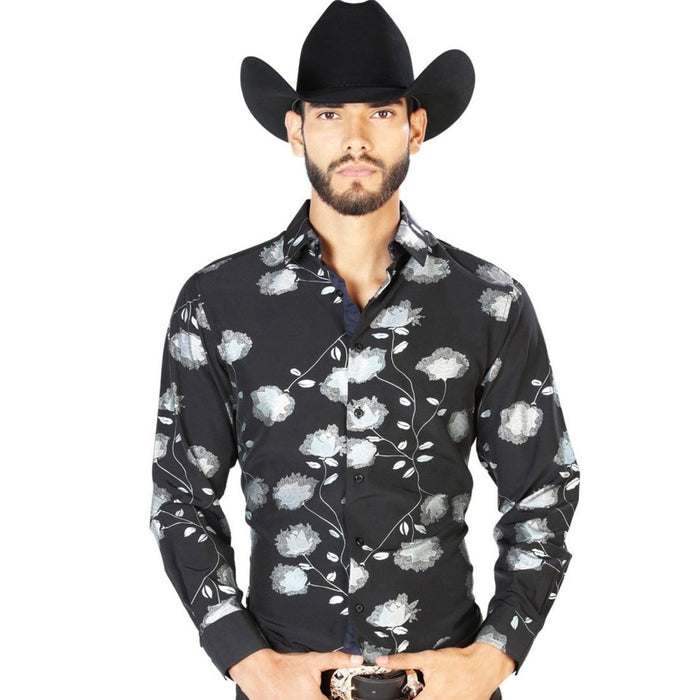 Camisa Vaquera de Moda El Señor de los Cielos Color Negro GEN-43777 - El General