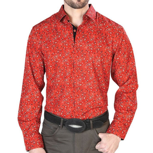 Camisa Vaquera de Moda El Señor de los Cielos Color Rojo GEN-43716 - El General