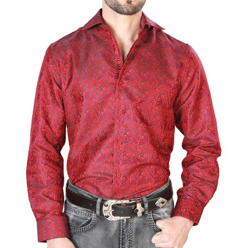 Camisa Vaquera de Moda El Señor de los Cielos Color Rojo GEN-43740 - El General