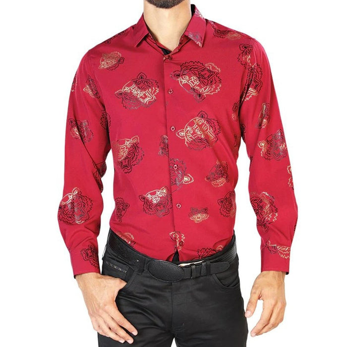 Camisa Vaquera de Moda El Señor de los Cielos Color Rojo GEN-43840 - El General
