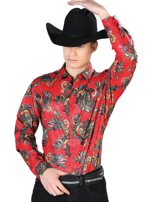 Camisa Vaquera de Moda El Señor de los Cielos Color Rojo GEN-43869 - El General