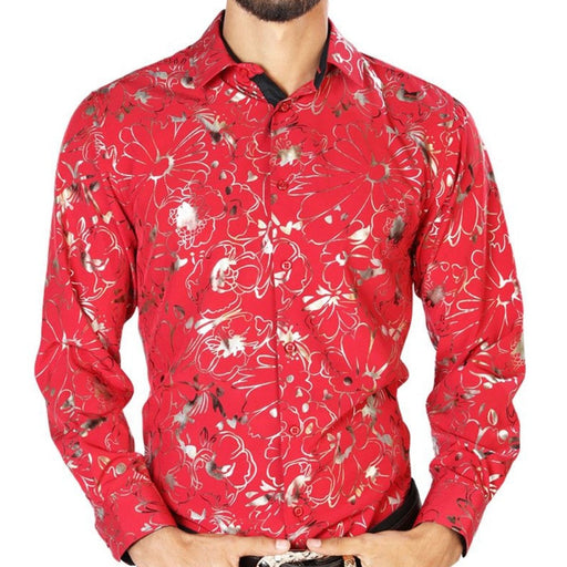 Camisa Vaquera de Moda El Señor de los Cielos Color Rojo GEN-43877 - El General