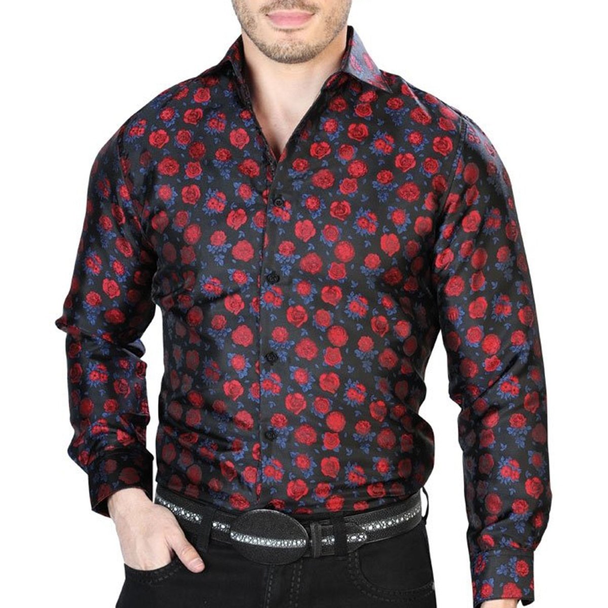 Camisa Desigual Cylan Negro/Rojo Para Hombre
