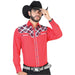 Camisa Vaquera El Señor de los Cielos Roja con Cuadros GEN-42537 - El General