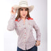 Camisa Vaquera Floreada Roja para Mujer WD-539 - White Diamons Boots