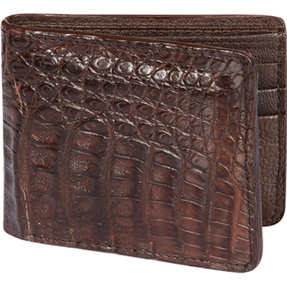 Caiman Rodeo Wallet Original Brown Crocodile Caiman Wallet - Los Altos Boots