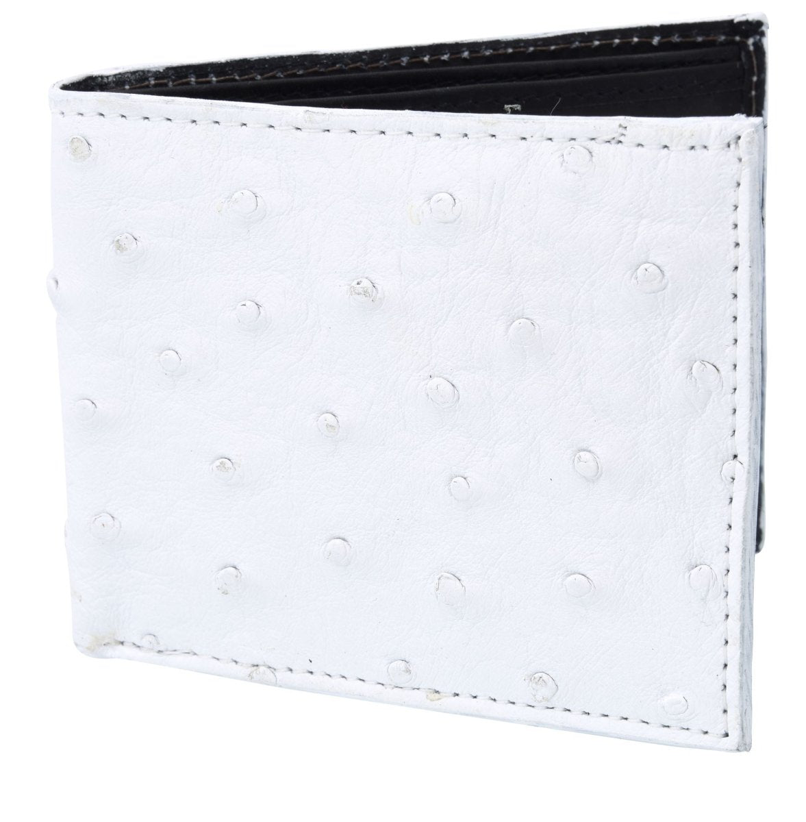 Cartera de Avestruz Original Color Blanco WD-1632 - White Diamonds Boots