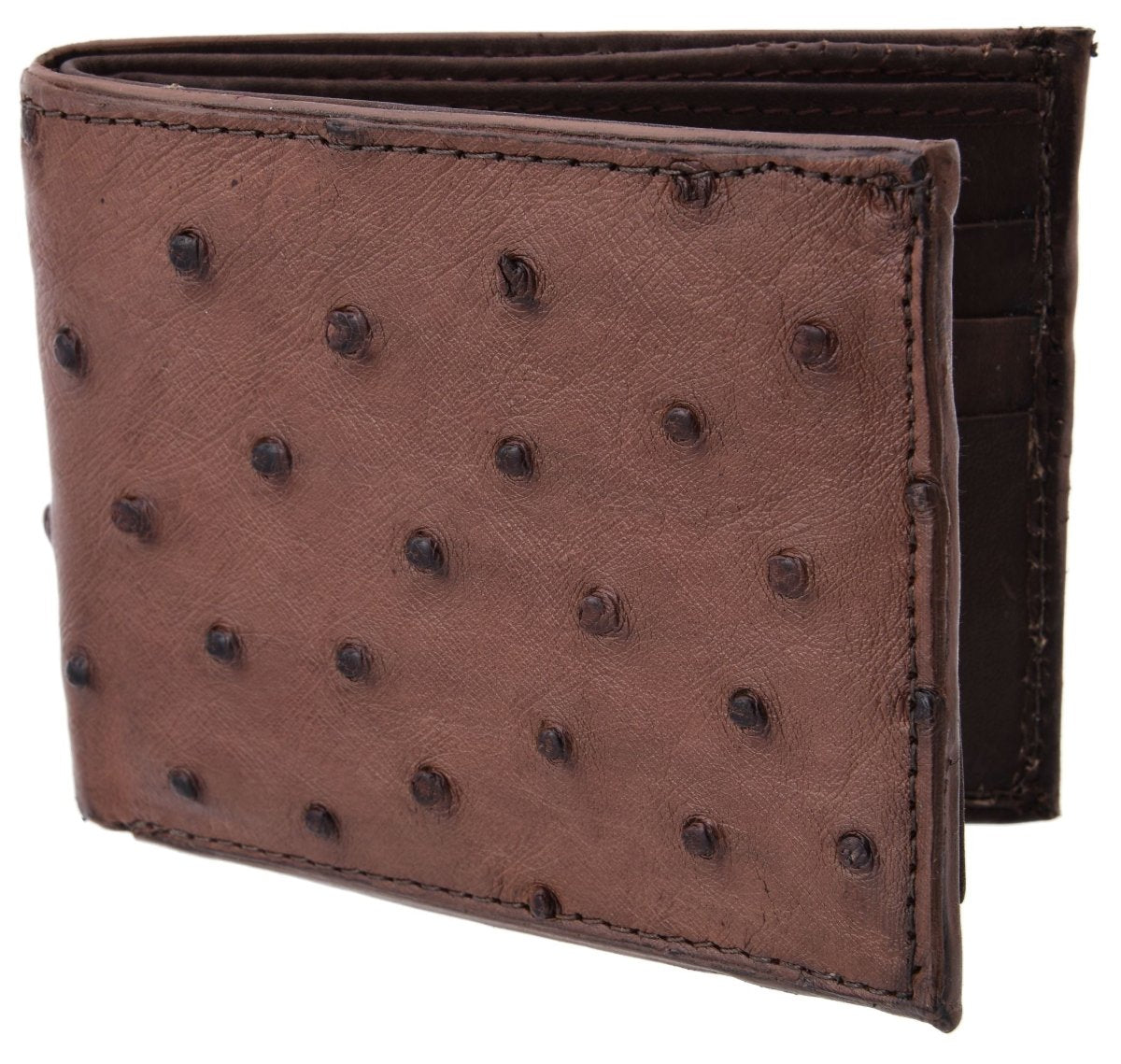 Cartera de Avestruz Original Color Cafe WD-1633 - White Diamonds Boots