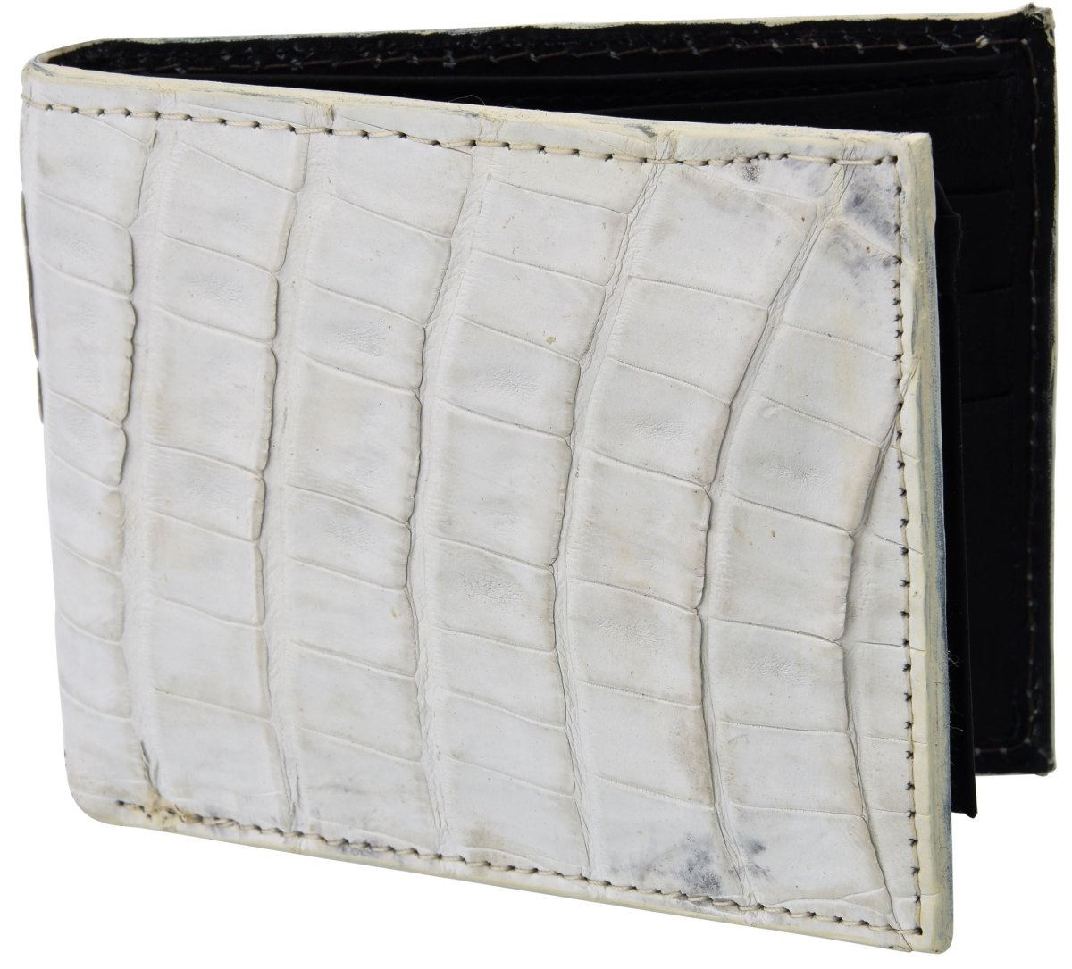 Cartera de Cocodrilo Original Color Hueso WD-1620 - White Diamonds Boots
