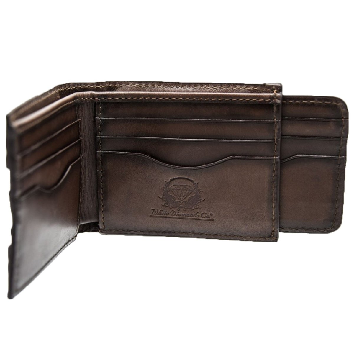 Cartera de Cocodrilo Original Tejida Color Cafe WD-1612 - White Diamonds Boots