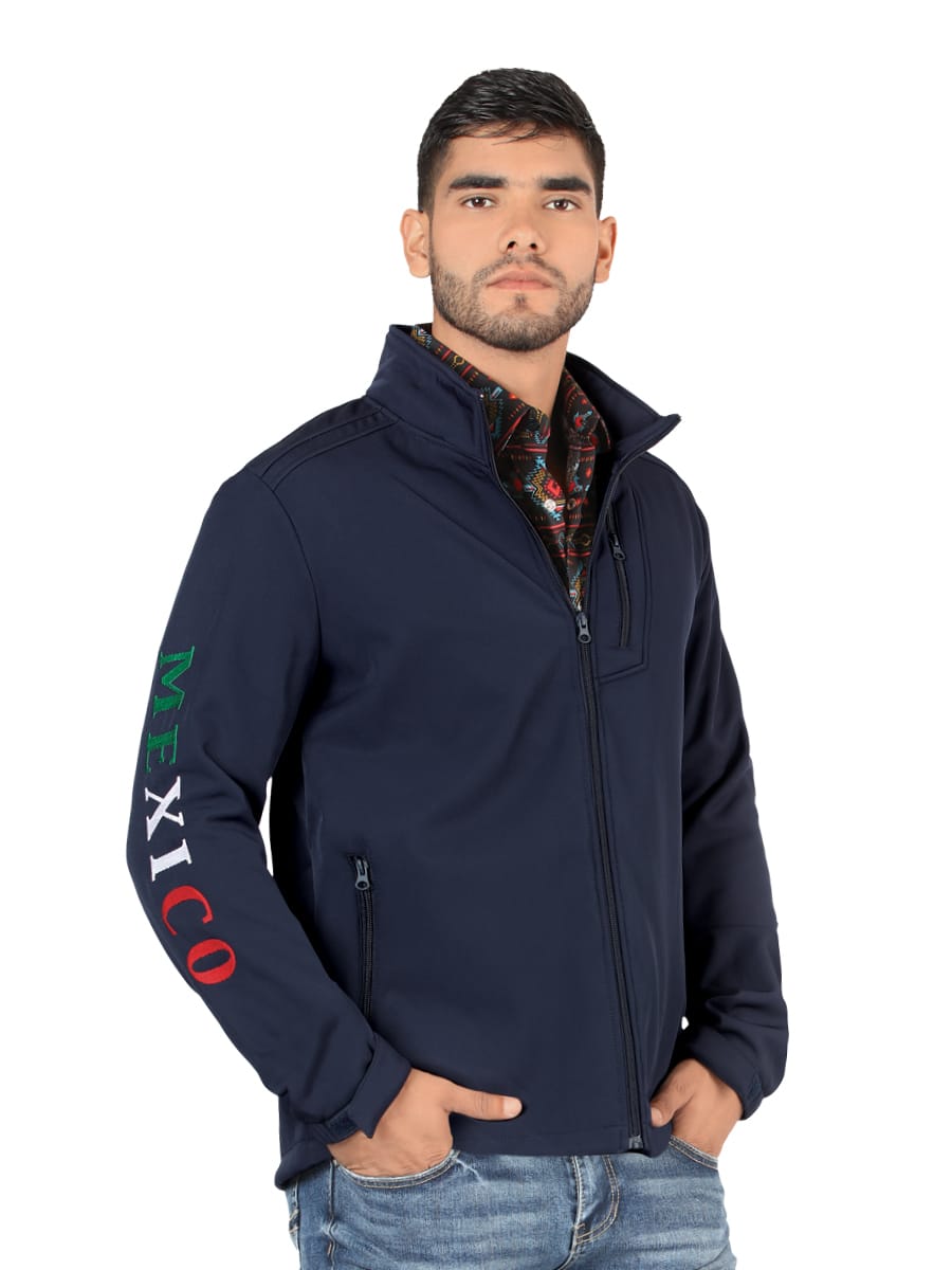 Chamarra de Mexico para Hombre Color Azul Marino Tipo Ariat - Montero Jeans