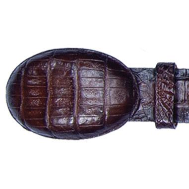 Cinturones de cocodrilo cremoso para hombre