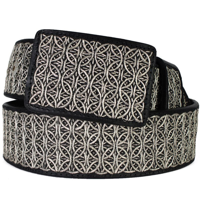 Cinto de Hilo de Plata Fino Original para Hombre WD-1902
