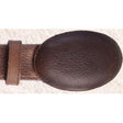 Genuine Leather Casual Belt Grisly Finish Brown Color - Los Altos Boots - Front View