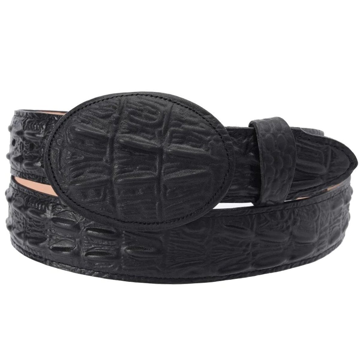 Cinto Vaquero para Niño Imitacion Cocodrilo Color Negro - Impormexico