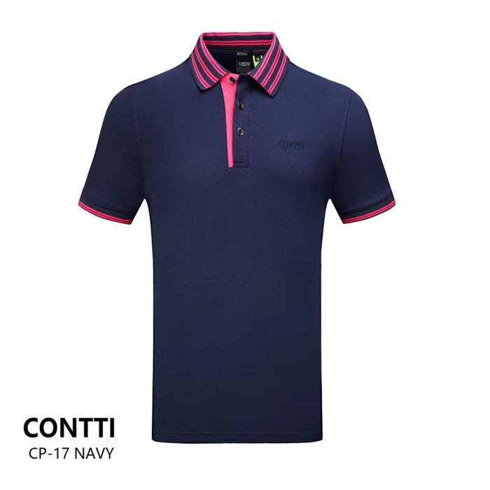 CONTTI Men's Cotton Logo Polo Shirt - Contti