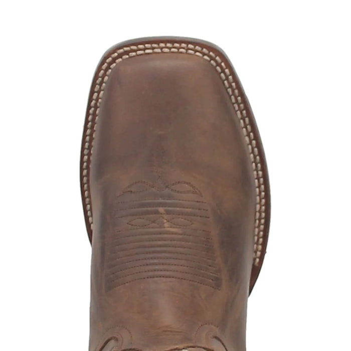 Dan Post Men's Abram Genuine Leather Square Toe Boots - Tan - Dan Post Boots