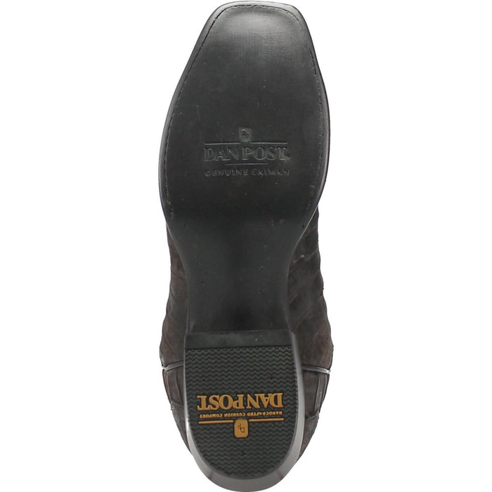 Dan Post Men's Stalker Genuine Caiman Belly Square Toe Boots - Brown - Dan Post Boots