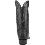 Dan Post Men's Tempe Full Quill Ostrich Round Toe Boots - Black - Dan Post Boots