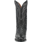 Dan Post Men's Tempe Full Quill Ostrich Round Toe Boots - Black - Dan Post Boots