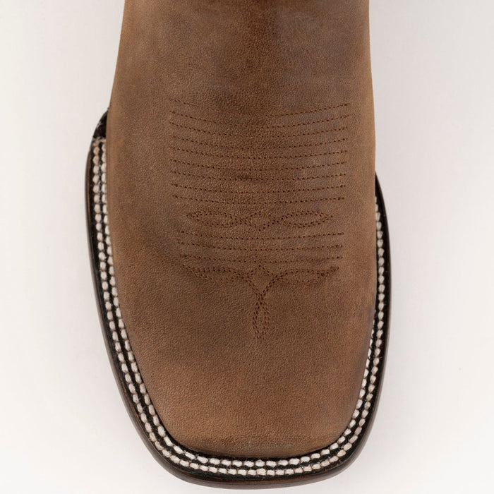 Ferrini Men's Blaze Hunter Square Toe Boots Handcrafted - Brown - Ferrini Boots