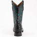 Ferrini Men's Colt Full Quill Ostrich Square Toe Boots Handcrafted - Black - Ferrini Boots