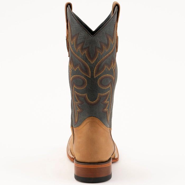 Ferrini Men's Kingston Leather Square Toe Boots Handcrafted - Antique Saddle - Ferrini Boots