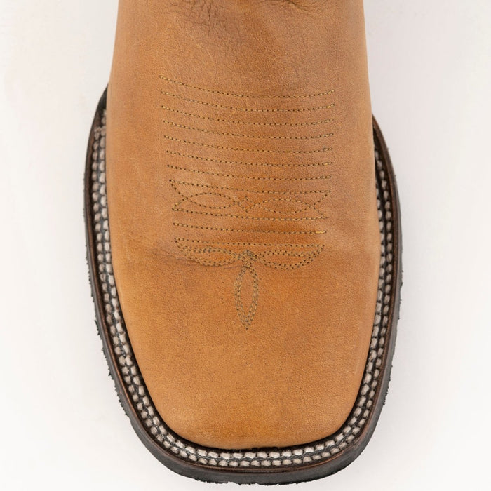 Ferrini Men's Kingston Rubber Sole Boots Handcrafted - Antique Saddle - Ferrini Boots