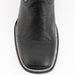 Ferrini Men's Morgan Smooth Ostrich Square Toe Boots Handcrafted - Black - Ferrini Boots