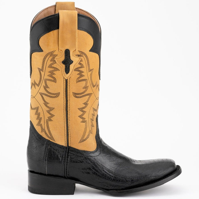 Ferrini Men's Nash Ostrich Leg Boots Handcrafted - Black 1149304 ...