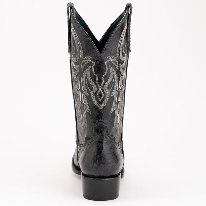 Ferrini Men's Remington Leather Round Toe Boots Handcrafted Black - Ferrini Boots