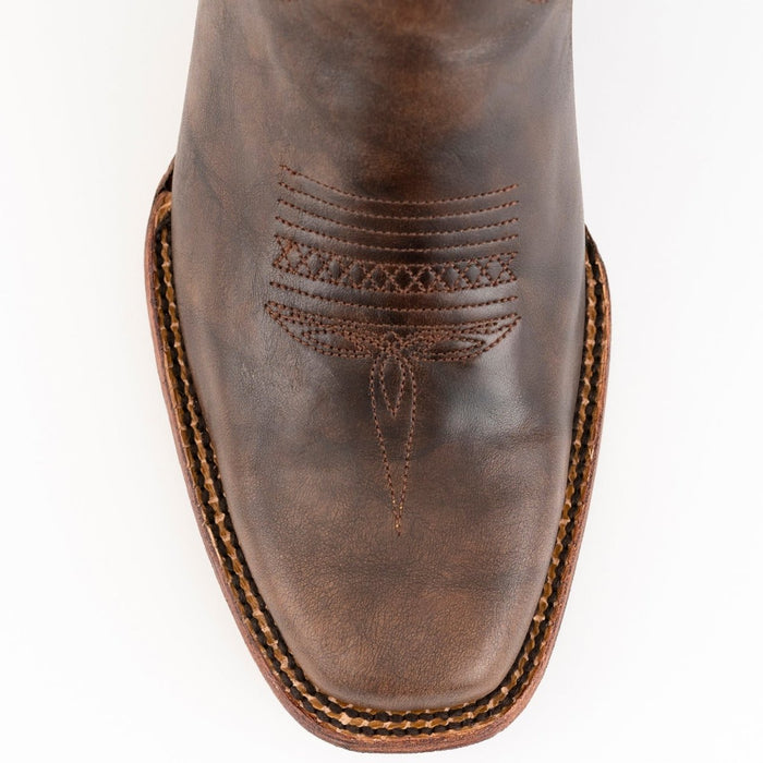 Ferrini Men's Santa Fe Leather Boots Handcrafted - Chocolate - Ferrini Boots
