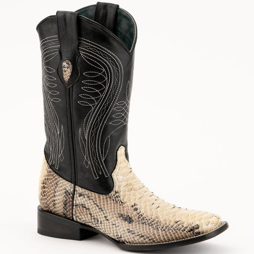 Ferrini Men's Vibora Square Toe Boots Handcrafted - Natural - Ferrini Boots