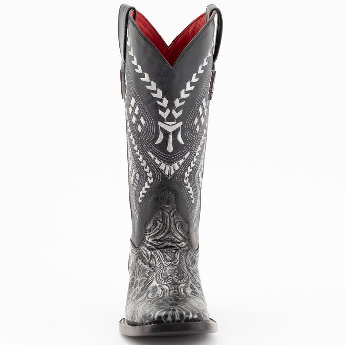 Ferrini Women's Cleopatra Square Toe Boots Handcrafted - Silver - Ferrini Boots