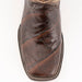 Ferrini Women's Jesse Square Toe Boots Alligator Print - Chocolate - Ferrini Boots