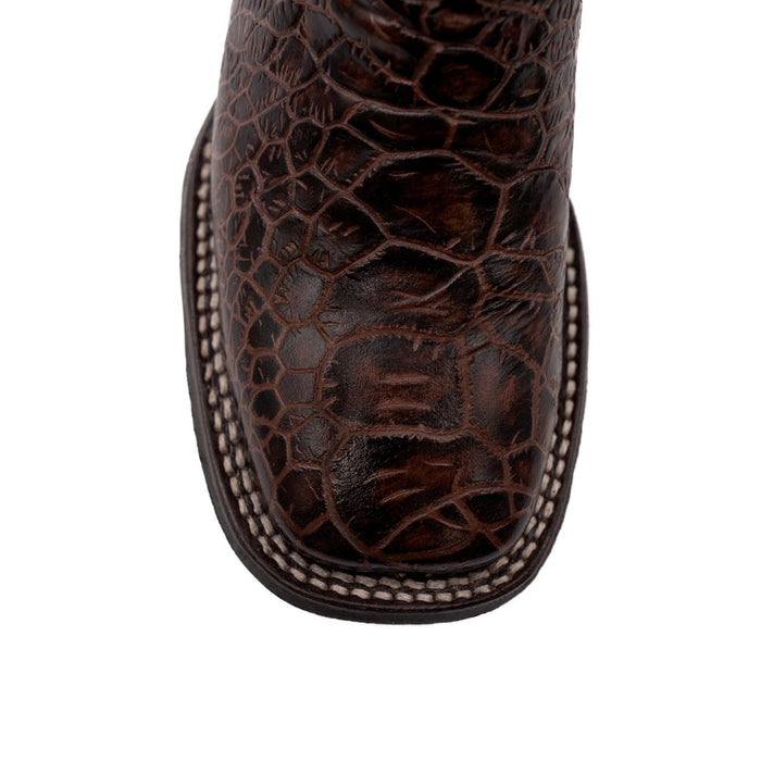 Ferrini Women's Kai Square Toe Boots Turtle Print - Chocolate 9259309 - Ferrini Boots