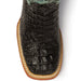 Ferrini Women's Stampede Square Toe Boots Crocodile Print - Black/Teal - Ferrini Boots